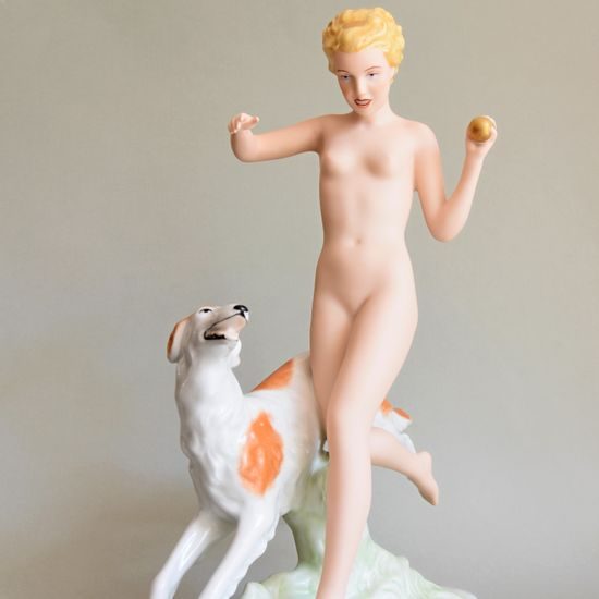 Diana 27 x 15,2 x 36 cm, Saxe, Porcelain Figures Duchcov