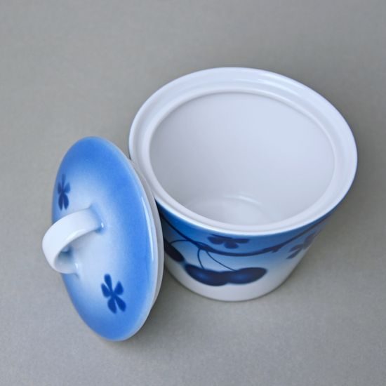 Cukřenka Tom 0,2 l, Thun 1794, karlovarský porcelán, BLUE CHERRY