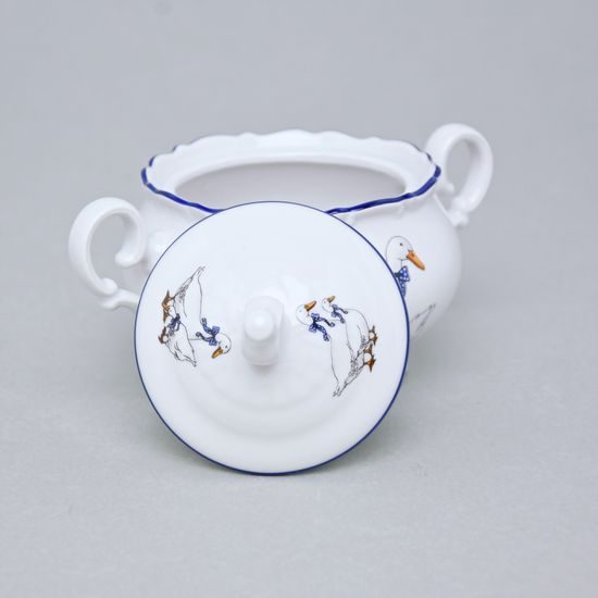 Sugar bowl 0,24 l, Ophelia goose, THUN 1794