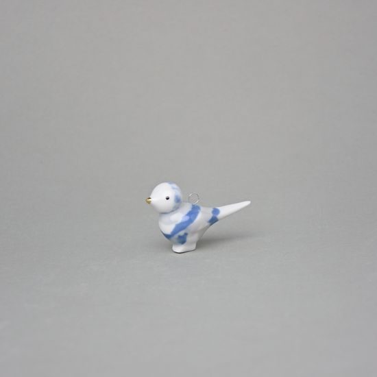 Porcelain Decoration - Bird small, 16,2 cm, different colors, Goldfinger porcelain