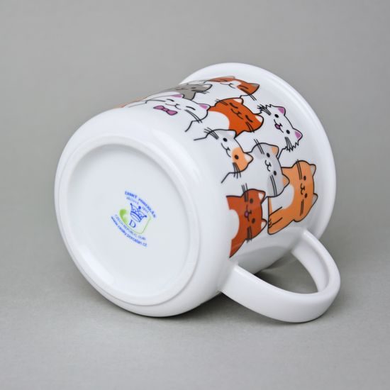 Hrnek Tina velký 380 ml, Kočky, Český porcelán a.s.