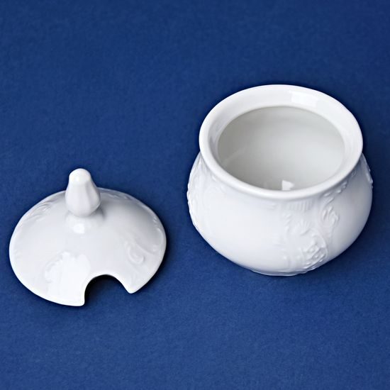 Hořčičník 150 ml (malá cukřenka), Thun 1794, karlovarský porcelán, BERNADOTTE bílá