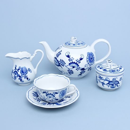 Tea set for 6 pers., Original Blue Onion Pattern