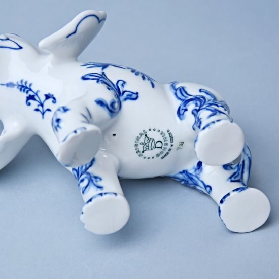 Slon II - bohatá dekorace 18 cm, Cibulák, originální z Dubí (2.j.)