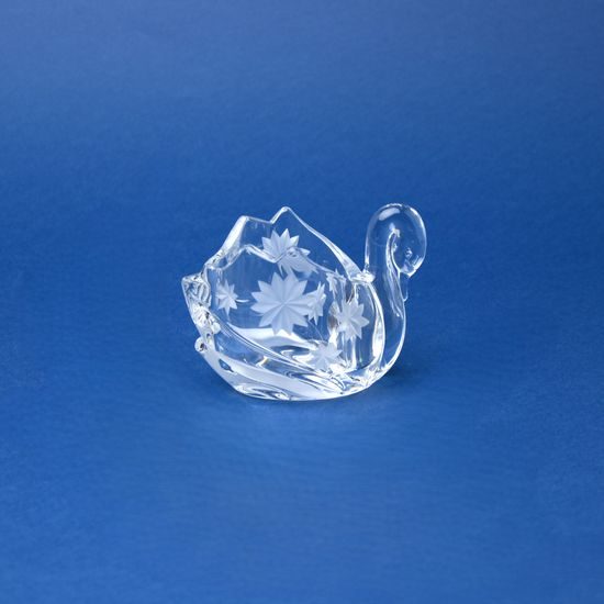 Mistička labuť 11 x 9 cm, brus Hvězda, Bohemia Crystal