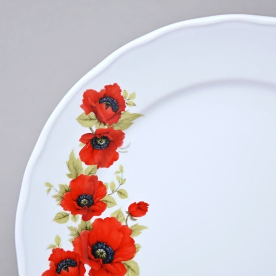 Talíř mělký 26 cm, Vlčí mák, Český porcelán a.s.