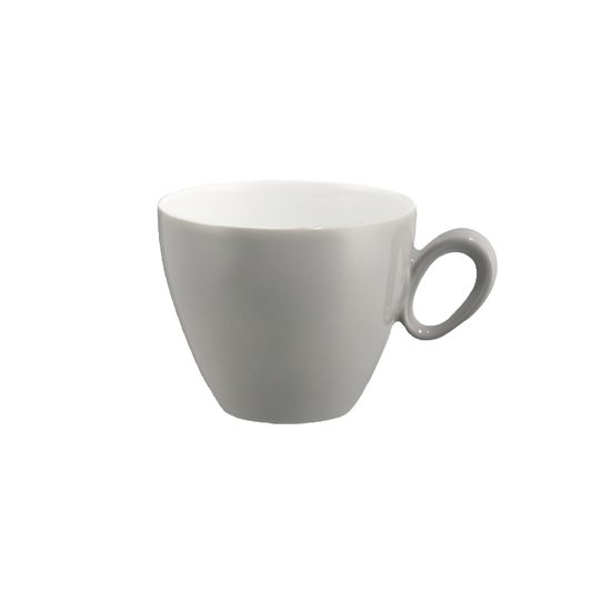 Espresso cup and saucer, Trio 23613 Stone Grey, Seltmann Porcelain