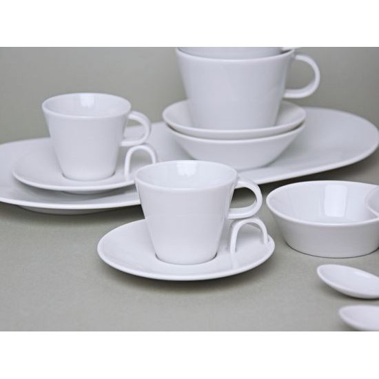 Bohemia White, Kávová souprava, design Pelcl, Český porcelán a.s.