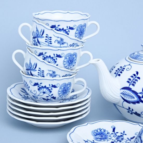 Tea set for 6 pers., Original Blue Onion Pattern