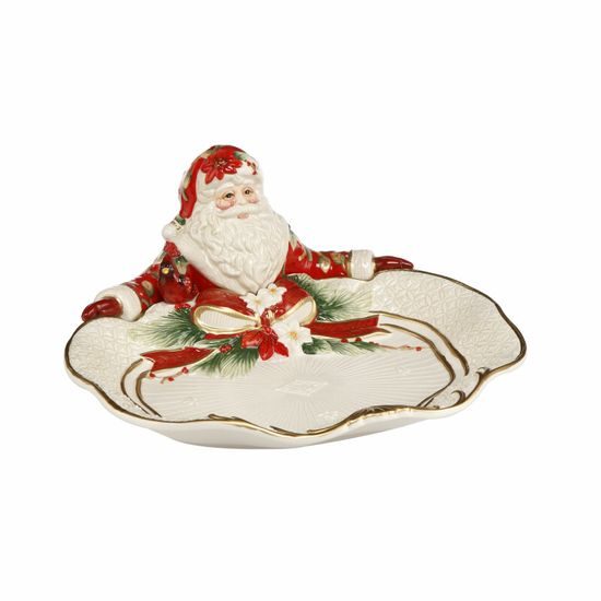 Fitz and Floyd: Bowl Santa presents 33 x 31,5 cm, Goebel porcelain