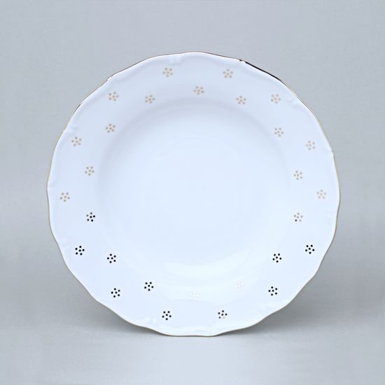 Talíř hluboký 24 cm, Verona zlatá Valbella, G. Benedikt