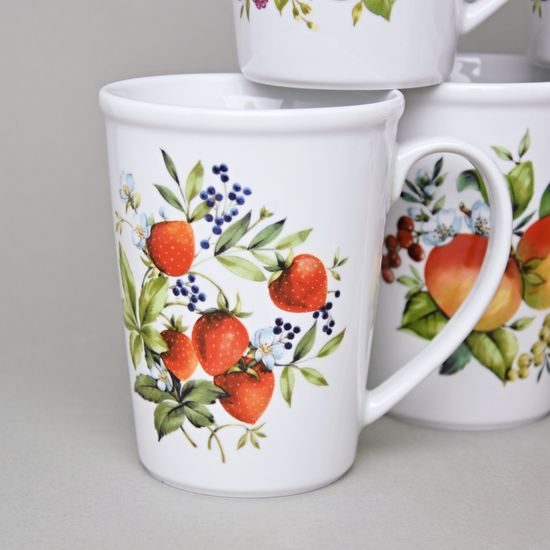 Hrnek Erin 12 cm 0,42 l, ovoce 6 ks., Český porcelán a.s.