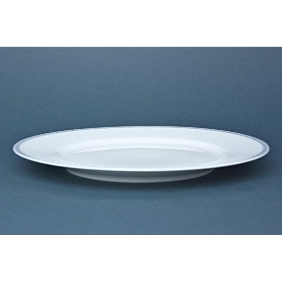 Dish round flat 30 cm, Thun 1794 Carlsbad porcelain, Opal 80446