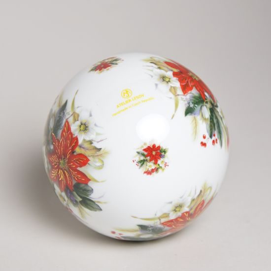 Christmas decoration - ball 9,5 cm, Thun Studio Lesov
