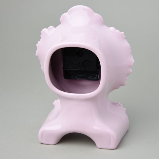 Hodiny 20 cm, Rita, Růžový porcelán z Chodova