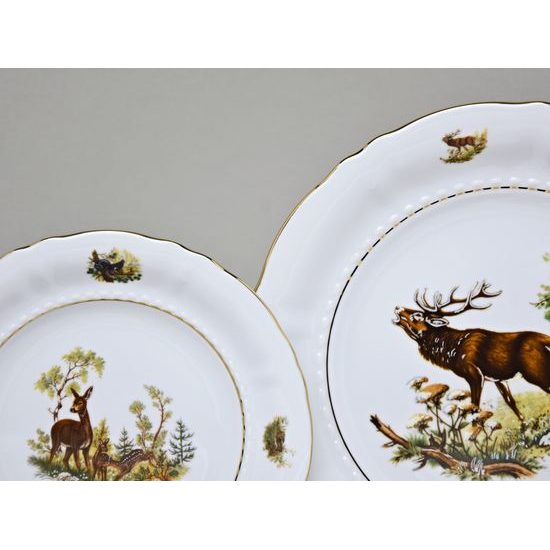 Sonata hunting: Plate set for 6 pers., Leander 1907