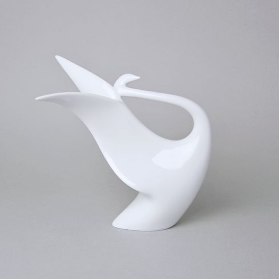 Labuť 18 x 13,5 x 17,3 cm, bílé, Porcelánové figurky Duchcov