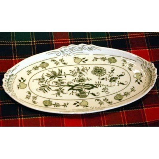 Podnos oválný mini 20 cm, zelený cibulák, Český porcelán a.s.