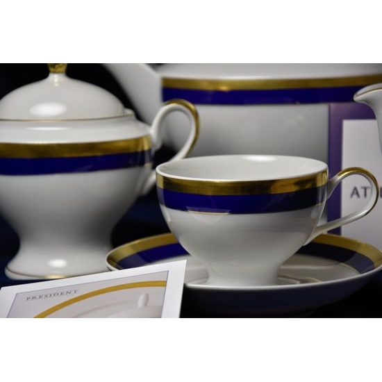 206: Tea set President for 6 pers., Atelier Lesov porcelain