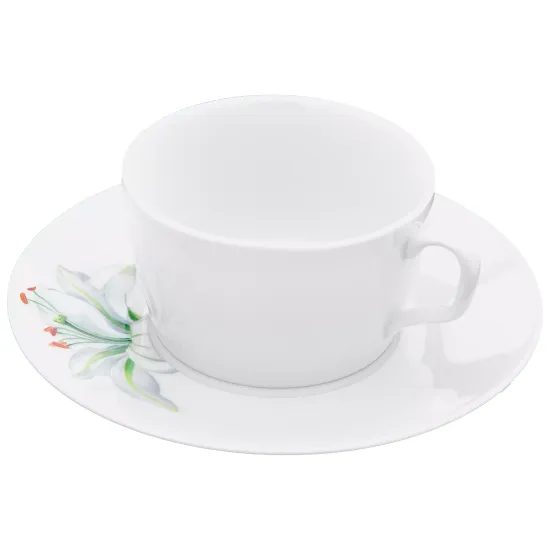 Jídelní sada pro 2 osoby 12 díl., MEISSEN® Cosmopolitan Giant Bloom & Mesh Green, Míšeňský porcelán