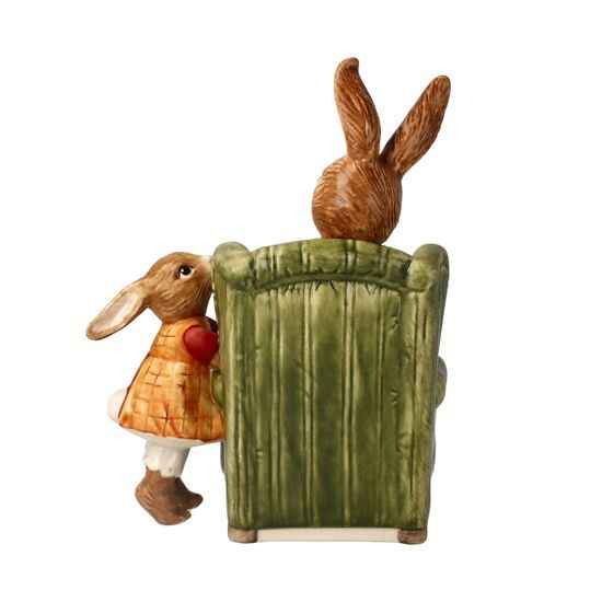 Rabbit figurine 10.5 / 9.5 / 14cm, stoneware, Goebel