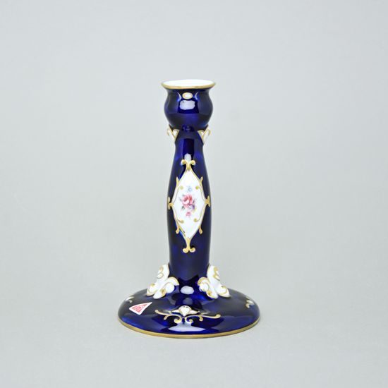 Candlestick Rococo, 10,7 x 17,8 cm, Isis, Royal Dux Bohemia