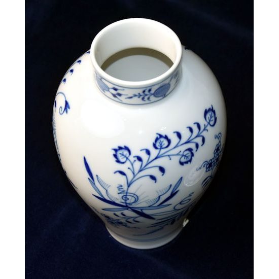 Vase with lid 25,5 cm, Blue Onion, Meissen porcelain