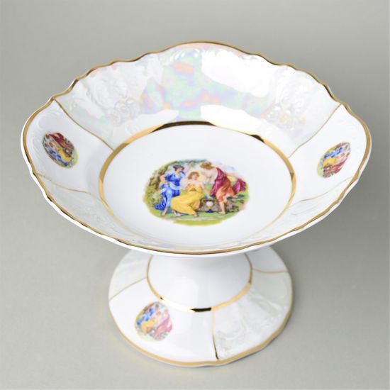 The Three Graces: Bowl 25 cm on stand, Thun 1794 Carlsbad porcelain, BERNADOTTE