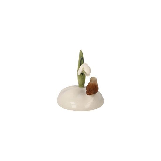 Figurka Sněženka 3,5 / 3 / 3 cm, kamenina, Goebel