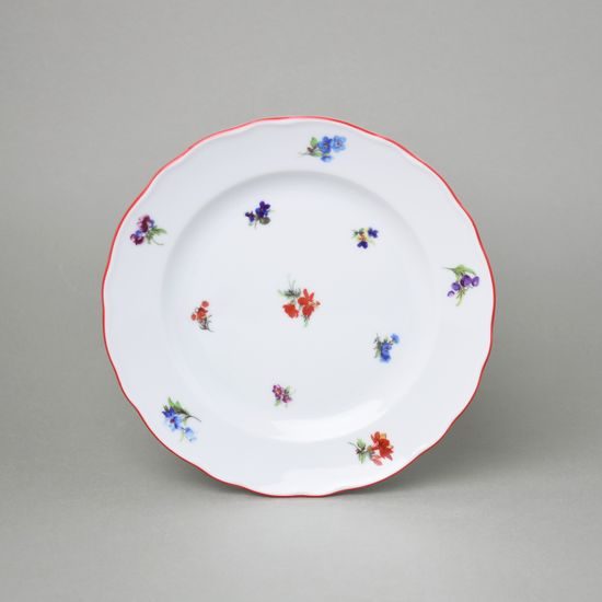 Plate dessert 19 cm, Házenka red line, Český porcelán a.s.