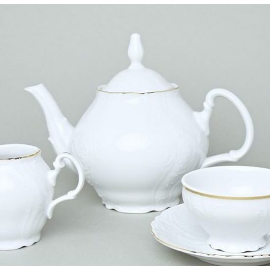 Tea pot 1,2 l, Thun 1794, karlovarský porcelán, BERNADOTTE gold