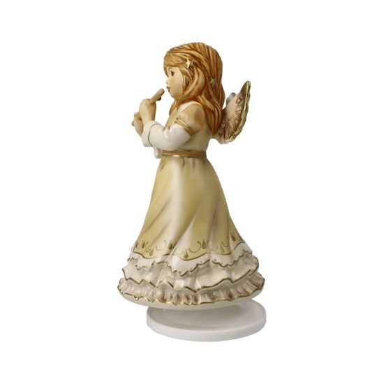 Angel playing Silent night 8.5 / 9 / 16.5 cm, stoneware, Goebel