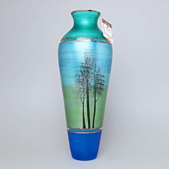 Studio Miracle: Váza Prales, 38 cm, ruční dekorace Vlasta Voborníková