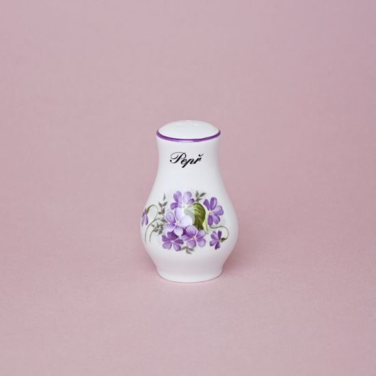 Pepper shaker 7,5 cm, Violet, Cesky porcelan a.s.