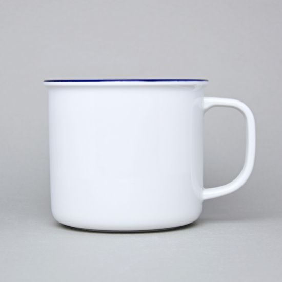 Hrnek Retro 750 ml obří, modrá linka, G. Benedikt 1882