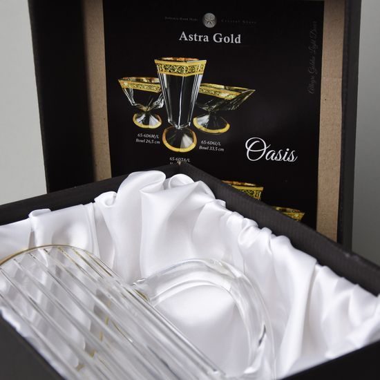 Astra Gold: Jug 1,2 l Brocca Timeless, italian glass, Golden Rim decor