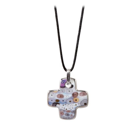 Necklace Gustav Klimt - Three Ages of a Woman, 4 / 4 / 1 cm, Porcelain, Goebel