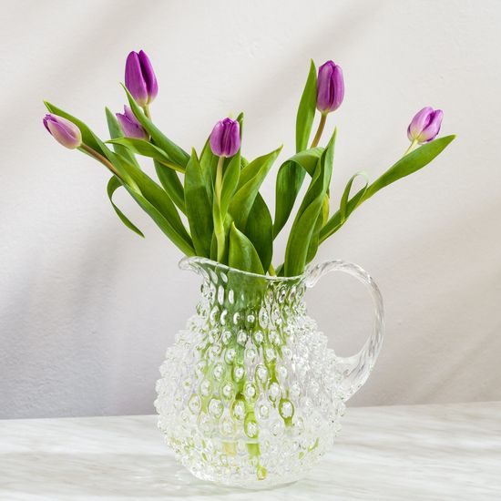 Crystal jug large 2,6 l, Polka Dot, Sklárna Květná 1794