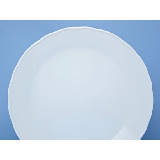 Talíř klubový 30 cm, bílý porcelán, Český porcelán a.s.