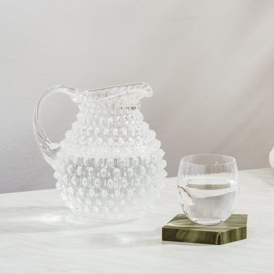 Crystal jug large 2,6 l, Polka Dot, Sklárna Květná 1794