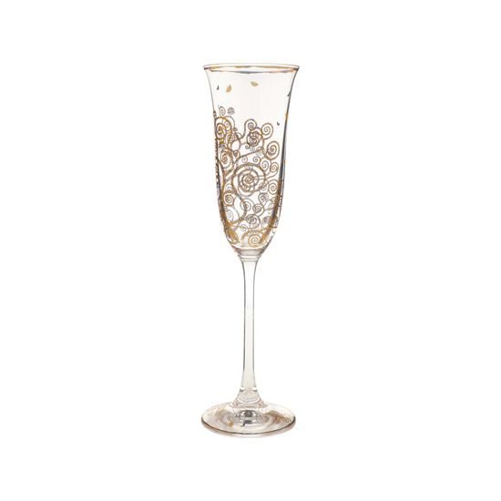 Champagne glass 100 ml The Tree of life, glass, G. Klimt, Goebel