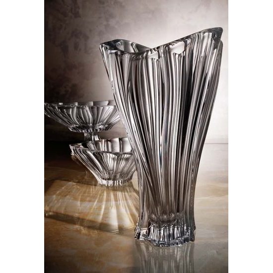 Crystal Bowl Plantica Amber, 33 cm, Aurum Crystal