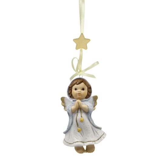 Ozdoba Jasné hvězdné světlo 5 / 4 / 8,5 cm, biskvitový porcelán, Nina & Marco, Goebel