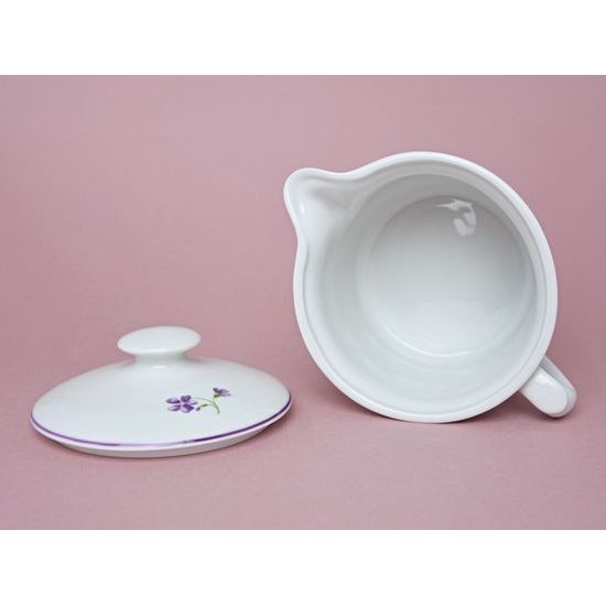Mug Warmer 0,9 l with spout and lid 0,9 l, Violet, Cesky porcelan a.s.