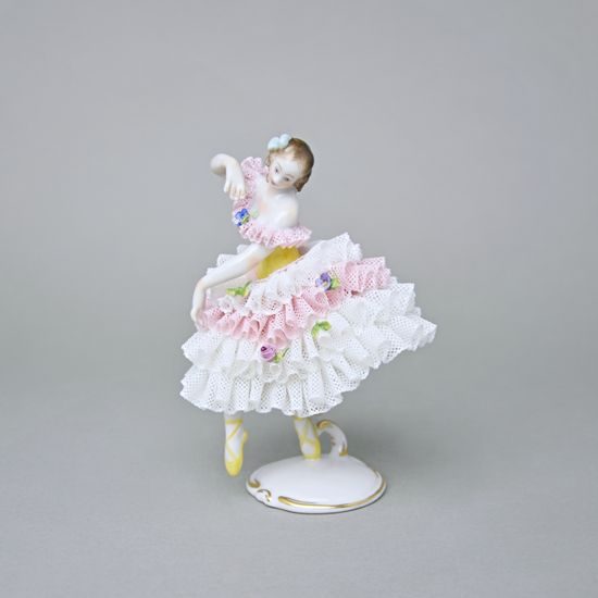 Dancer with lace 11 x 10 x 15 cm, Kurt Lautensack, Aelteste Volkstedter