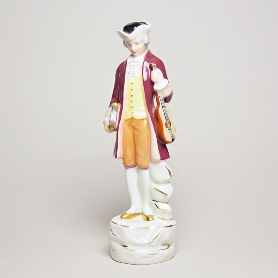 Lute player 22 cm, Saxe, Royal Dux Bohemia figures