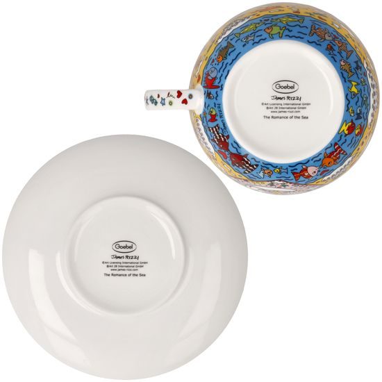 Milk coffee cup Romance of the Sea 500ml, fine bone china, J. Rizzi, Goebel