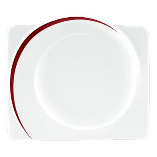 Plate flat rectangular 30 cm, Paso Bossa Nova, Seltmann Porcelain