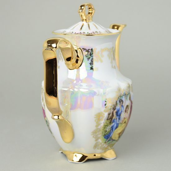 Coffee pot 1,2 l, The Three Graces, gold+pearl, Carlsbad