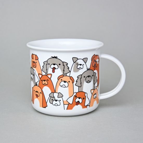 Hrnek Tina velký 380 ml, Pejsci, Český porcelán a.s.